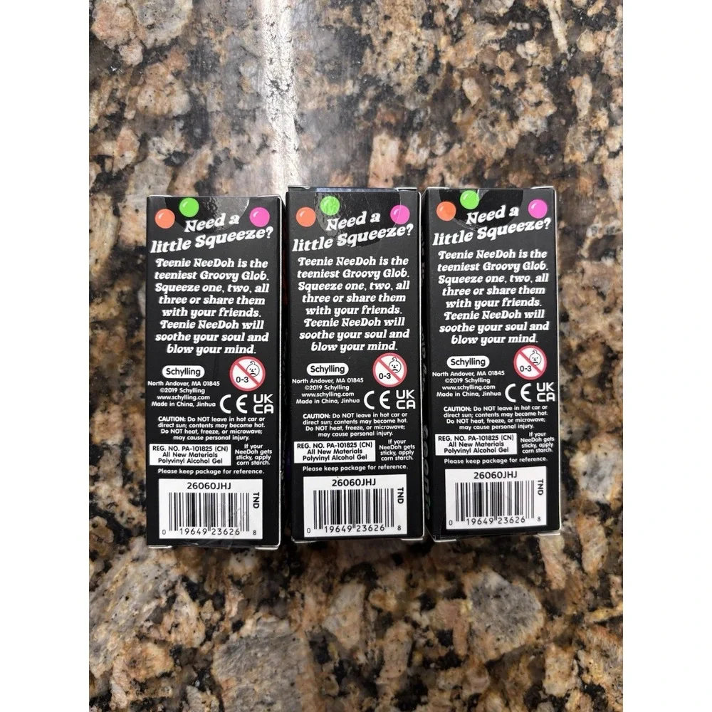 Teenie NeeDoh Stress Squeeze Ball 3pk Bundle Nee Doh (3)